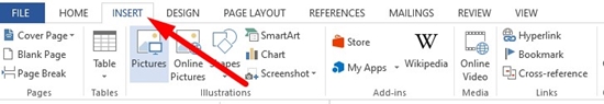 How to insert a PDF into Microsoft Word step 1